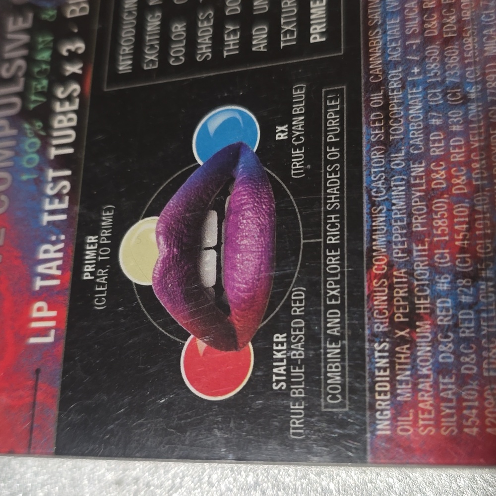 🧚♀️Obsessive Compulsive Cosmetics RARE Mini Lip Tar Set NWT - Picture 5 of 5